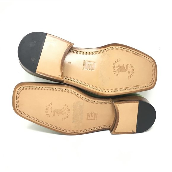 NEW David Eden Oxfords Shoe Size 9 Green Crocodile main image 8
